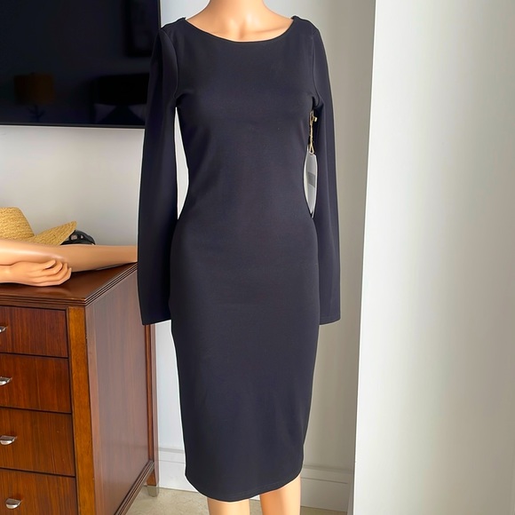 NWT BODYCON BASIC BLACK DRESS - Picture 12 of 12